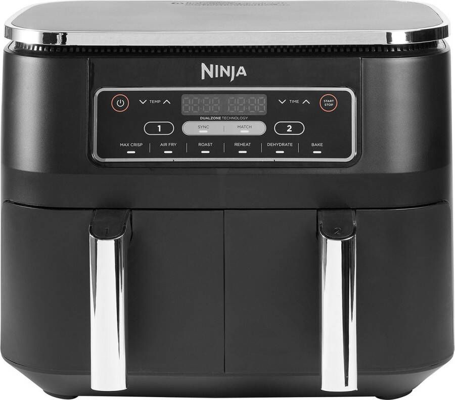 Ninja Foodi AF300EU Dubbele Airfryer XXL Twee Kookvakken 7.6 Liter 2400 Watt Dual Zone Technologie - Foto 1