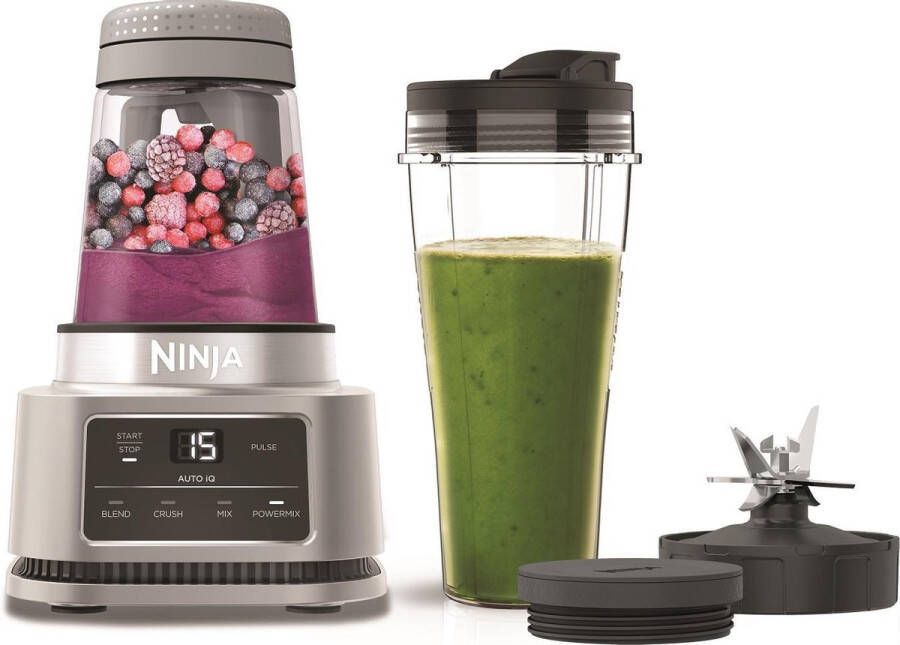 NINJA Blender Foodi 2in1 CB100EU Smoothie-maker Power Nutri mixer incl. 0 7 L beker 0 4 L kom