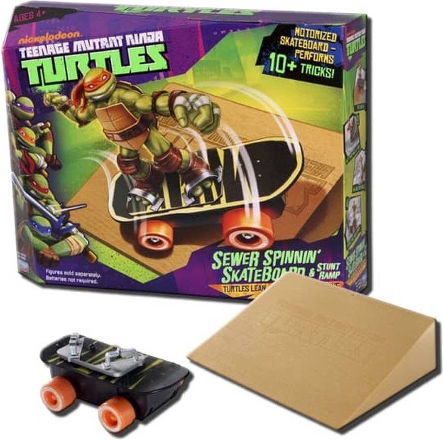 Ninja Turtles™ Teenage Mutant Ninja Turtles Sewer Spinnin Skateboard 10 verschillende skateboardtrucs Inclusief Stuntramp