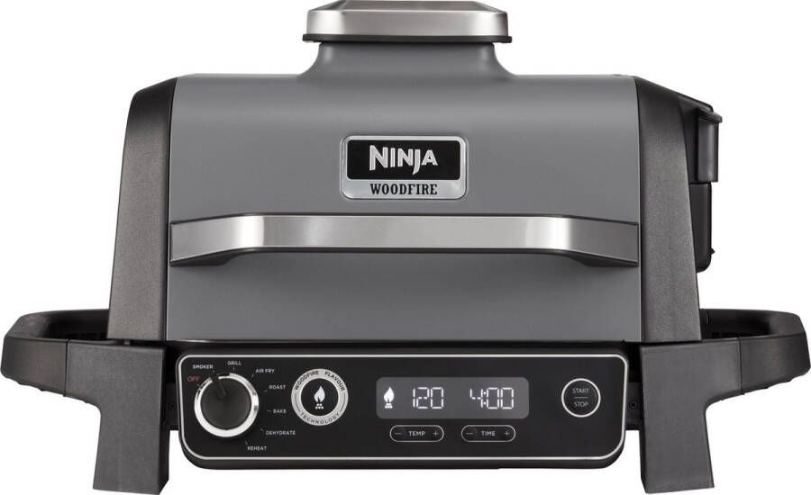 Ninja Woodfire Elektrische Buiten Grill en Smoker AirFryer Functies Barbecue Outdoor OG701EU