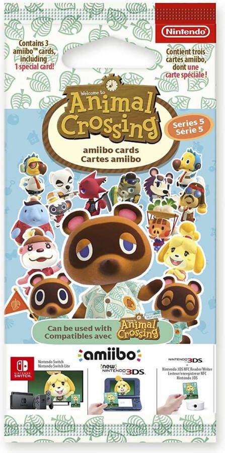 Nintendo Animal Crossing Amiibo kaarten Series 5 (Werkt met Animal Crossing: New Horizons Switch)