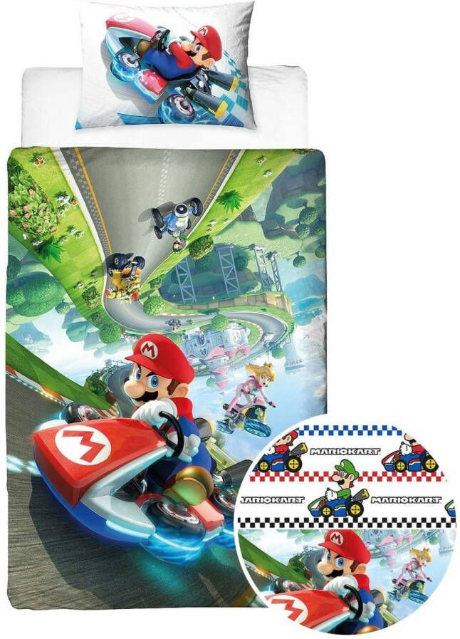 Nintendo Dekbedovertrek Gravity 140x200 100% Katoen Multicolor Dekbedovertrek kinderen Kerst cadeau