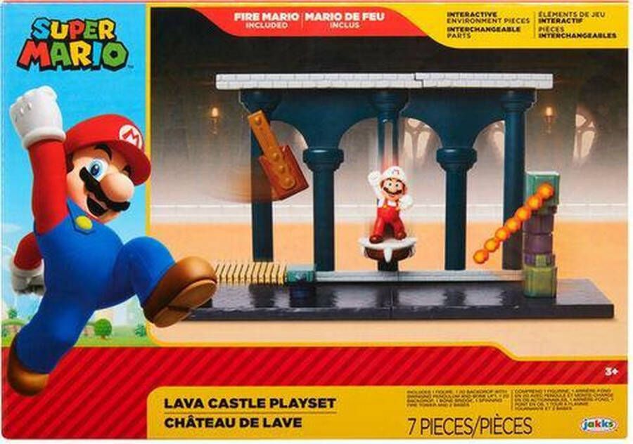 Nintendo Super Mario speelset lava kasteel World of