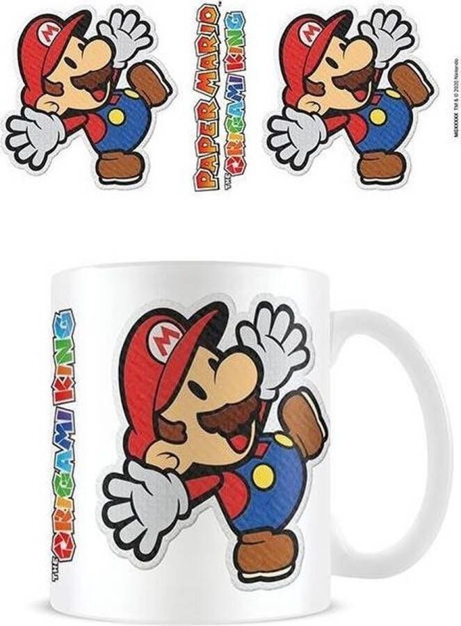 Nintendo Pyramid Paper Mario Sticker Coffee Mug (MG26046)