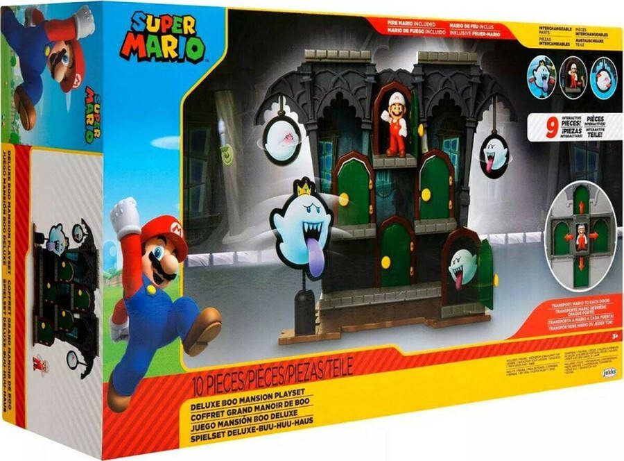 Nintendo -Super Mario Deluxe Boo Mansion Playset