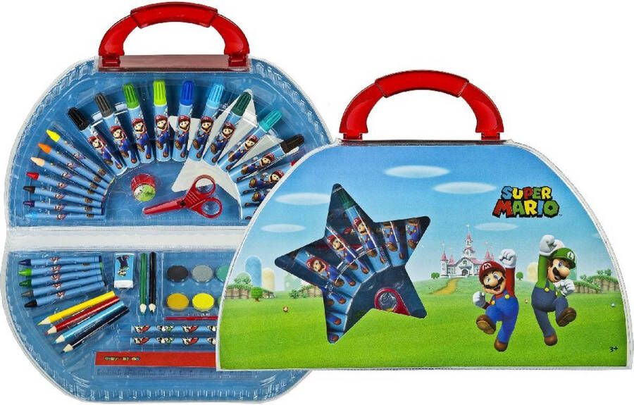 Nintendo Super Mario Colouring Case 51 Pcs