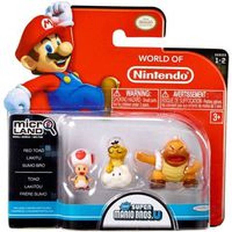 Nintendo World Of New Super Mario Bros. U Sumo Bro-Red Toad-Lakitu 3-pack