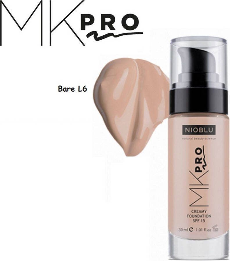 NIOBLU MKPro Creamy Foundation SPF 15 Bare L6