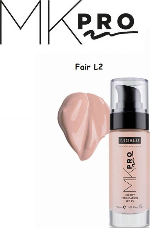 NIOBLU MKPro Creamy Foundation SPF 15 Fair L2
