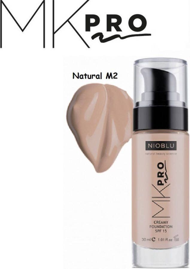 NIOBLU MKPro Creamy Foundation SPF15 Natural M2