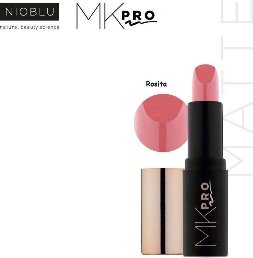 NIOBLU MKpro Hydrating Matte Lipstick Rosita