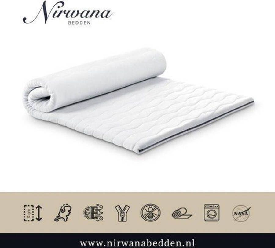 Nirwana bedden Nirwana Topdekmatras Koudschuim Platinum Foam HR 110x220x12