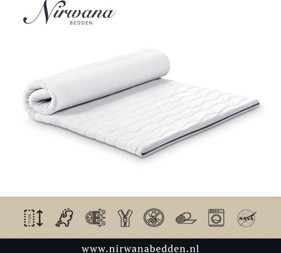 Nirwana bedden Nirwana Topdekmatras Koudschuim Platinum Foam HR 70x200x12