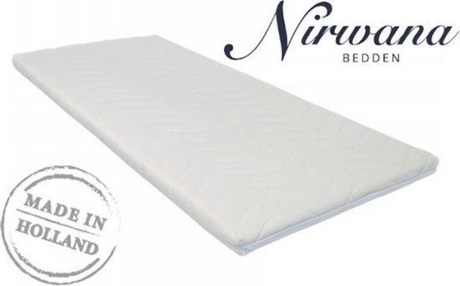 Nirwana bedden Nirwana Topdekmatras Traagschuim Nasa Platinum Visco 90x200x7