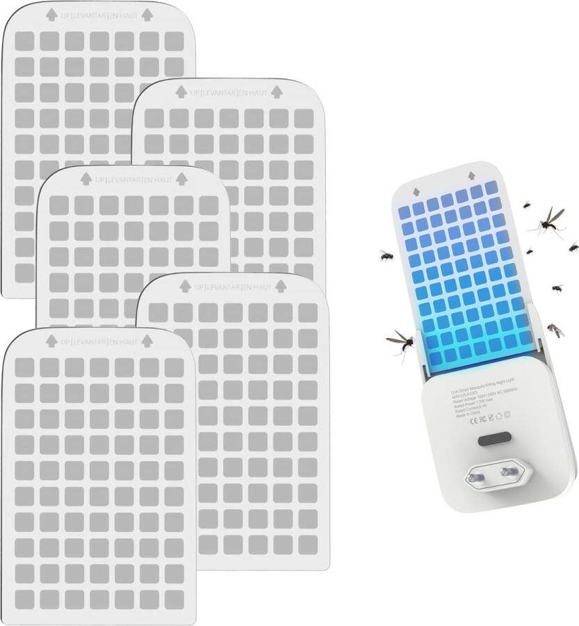 NIVADA Muggenstekker Glue Boards (5pcs) Sticky Fly Trap Insectenbestrijding