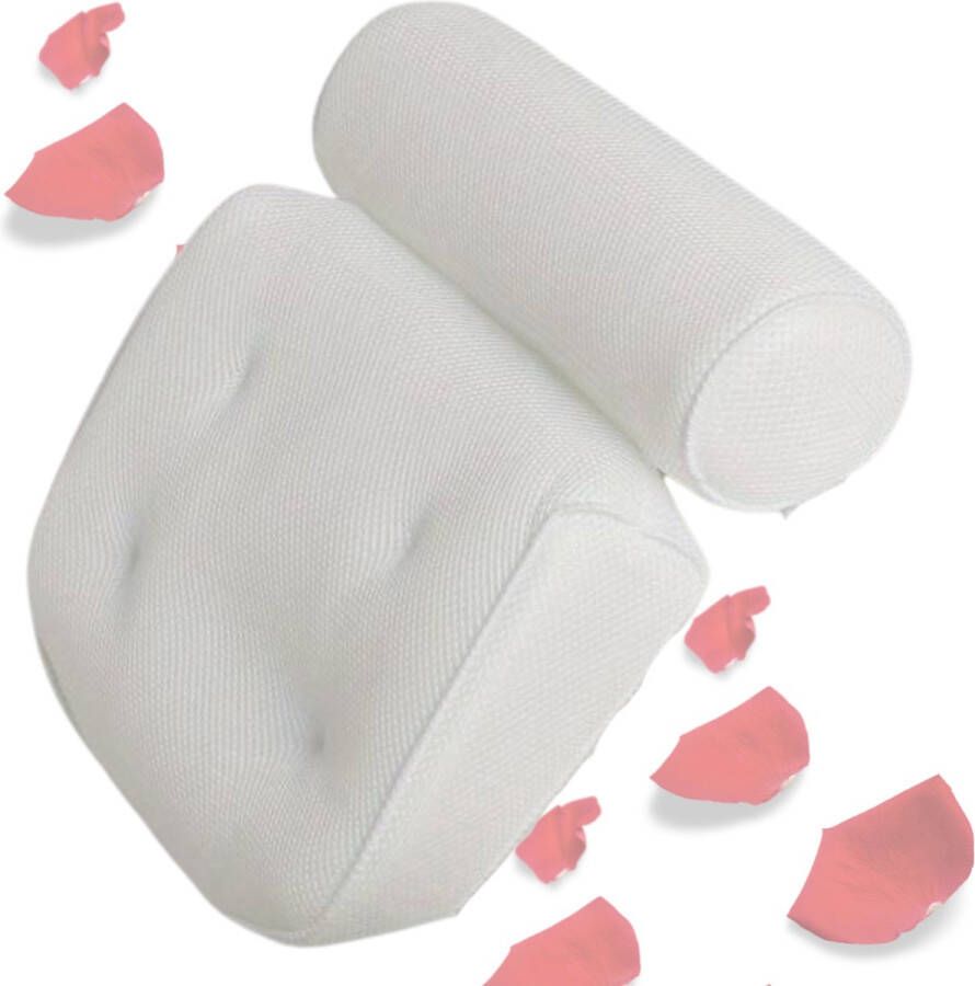 Nivard Badkussens Voor In Bad Badkussen Hoofdsteun Bad Nekkussen Bad Antislip Spa Kussen Jacuzzi Accessoires Wit