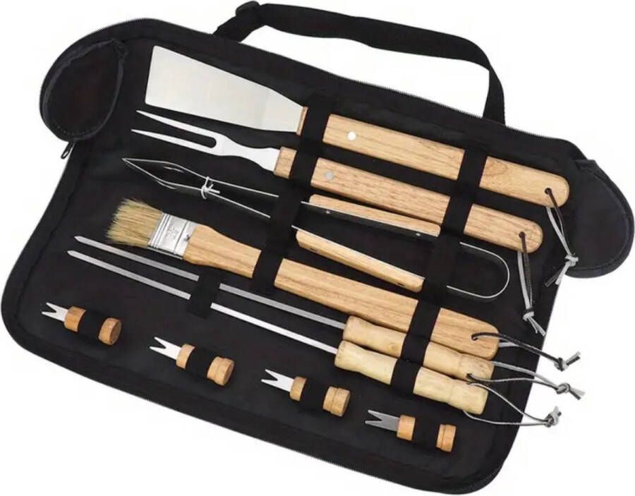 Nivard Barbeque Set Barbecueset Barbecue Barbecues BBQ Tangenset Vleeset Accessoires Zomer 10 stuks