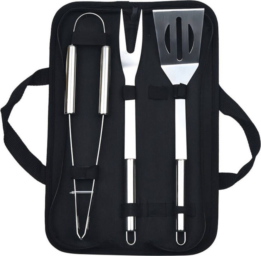Nivard Barbeque Set Barbecueset Barbecue Barbecues BBQ Tangenset Vleeset Accessoires Zomer 3 stuks