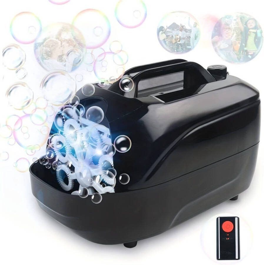 Nivard Bellenblaas Pistool Bellenblazer Bellenblaas Speelgoed Bubble Blaster Bellenblaasmachine Speelgoed Machine Zwart Met Afstandsbediening