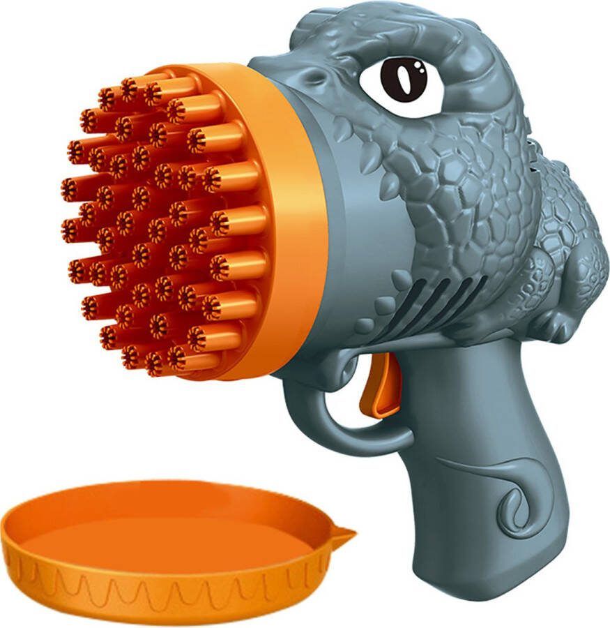 Nivard Bellenblaas Pistool Bellenblazer Bellenblaas Speelgoed Bubble Blaster Bellenblaasmachine Speelgoed Dino Grijs