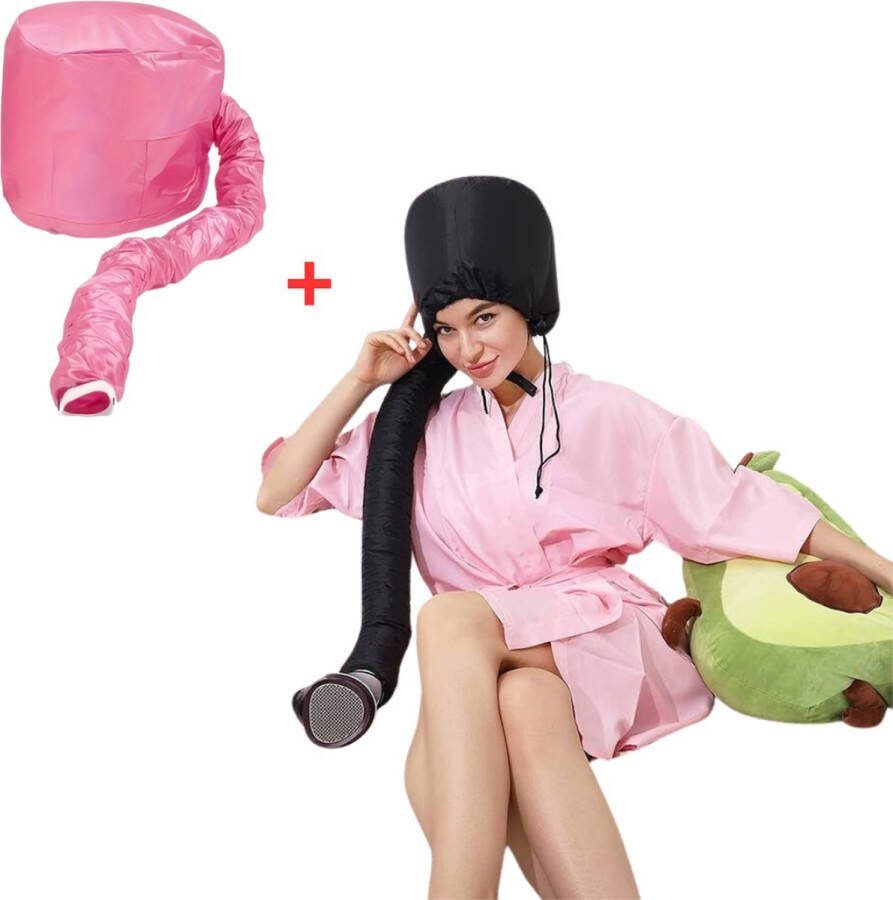 Nivard Droogkap Haardroogkap Haardroger Haar Steamer Fohn Haarstyling Voor Thuis Voor Fohn Zwart + Roze