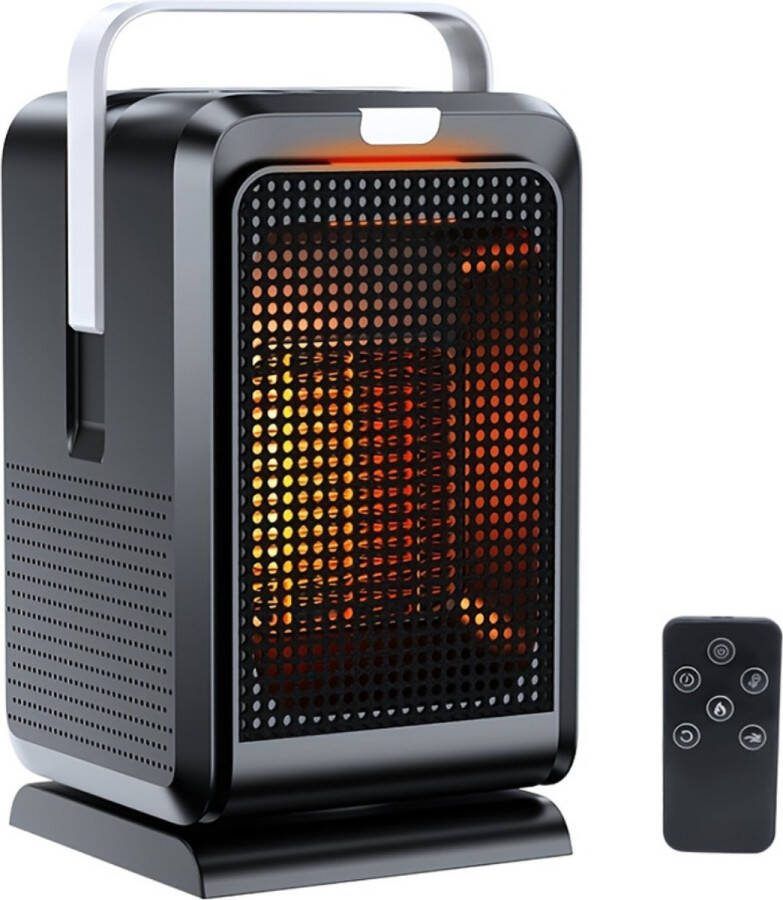 Nivard Elektrische Kachel Haard Heater Mini Kachel Luchtblazer Zwart