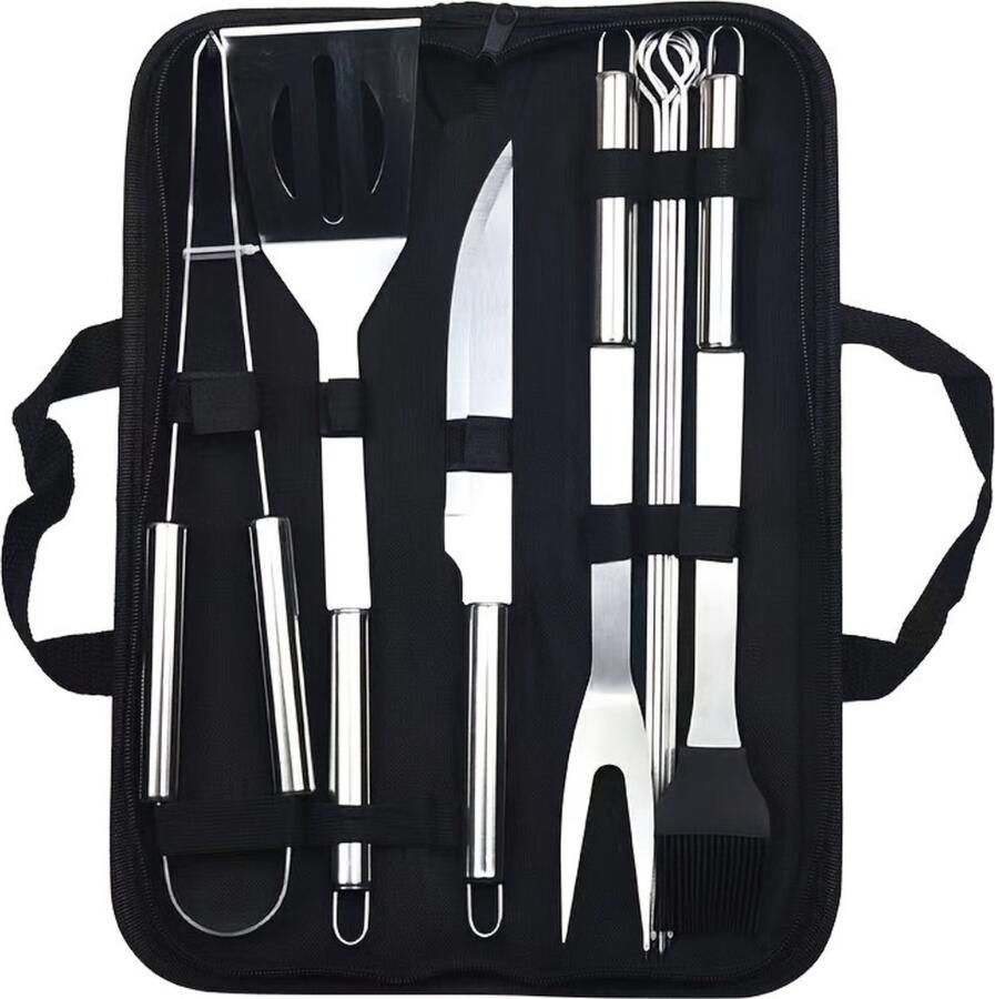Nivard Barbeque Set Barbecueset Barbecue Barbecues BBQ Tangenset Vleeset Accessoires Zomer 9 stuks