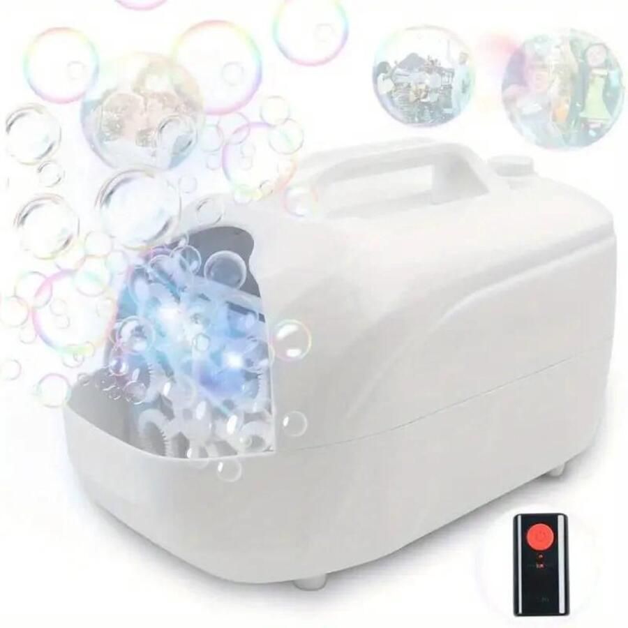 Nivard Bellenblaas Pistool Bellenblazer Bellenblaas Speelgoed Bubble Blaster Bellenblaasmachine Speelgoed Machine Wit Met Afstandsbediening