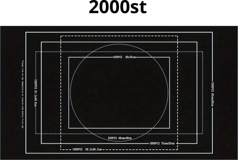 Nivard Puzzelmat Portapuzzle Puzzelmap 500 Stukjes 1000 Stukjes 1500 Stukjes 2000 Stukjes Puzzelkoffer Puzzelbord Opbergsysteem Zwart