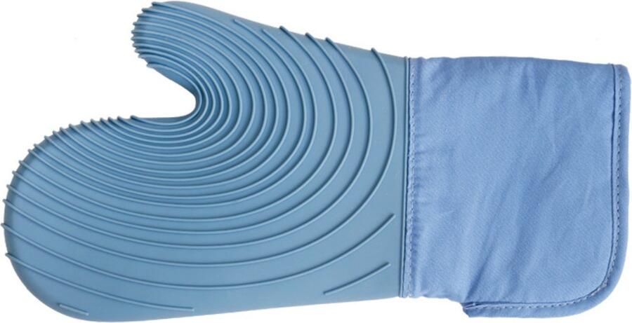 Nivard Siliconen Ovenhandschoenen Handschoenen Ovenwanten Barbecue Hittebestendig Blauw