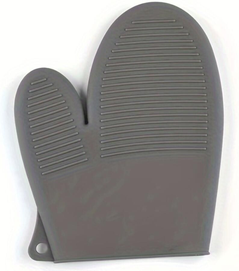 Nivard Siliconen Ovenwanten Ovenhandschoenen Barbecue Handschoenen Hittebestendig BBQ Grijs