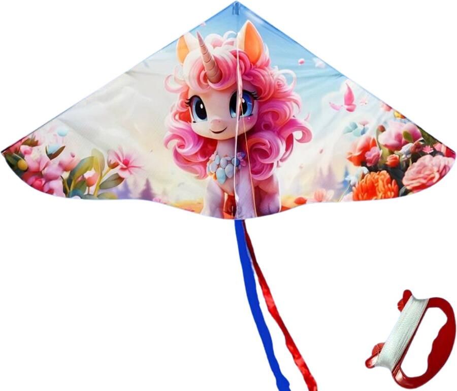 Nivard Vlieger Voor Strand Kite Vliegers Kindervlieger Eenhoorn