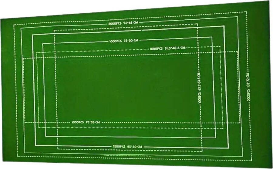 Nivard Puzzelmat Portapuzzle Puzzelmap 1000 Stukjes 1500 Stukjes 2000 Stukjes Puzzelkoffer Puzzelbord Opbergsysteem Groen Inclusief Accessoires