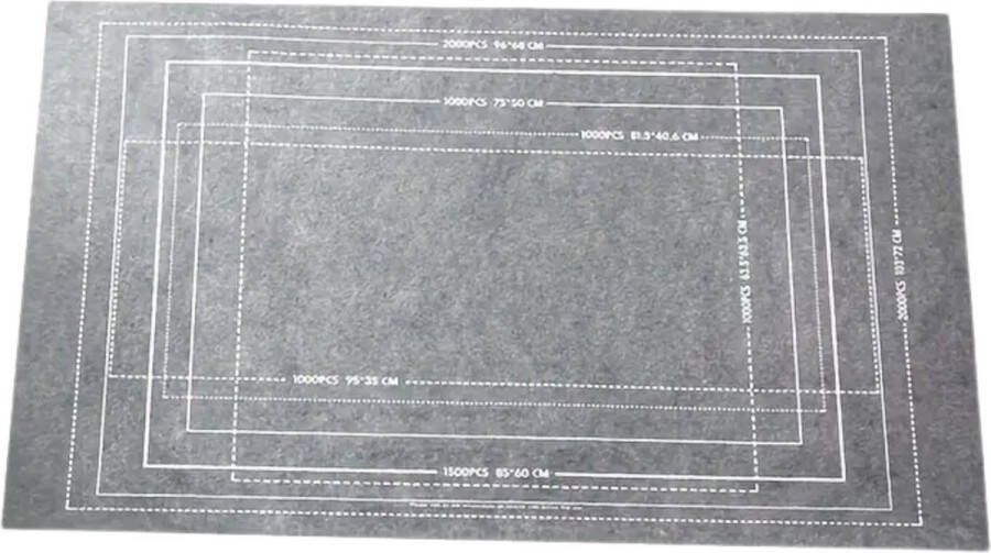 Nivard Puzzelmat Portapuzzle Puzzelmap 1000 Stukjes 1500 Stukjes 2000 Stukjes Puzzelkoffer Puzzelbord Opbergsysteem Grijs Inclusief Accessoires