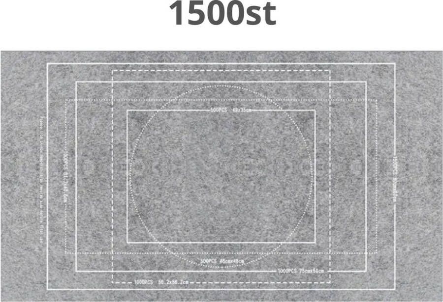 Nivard Puzzelmat Portapuzzle Puzzelmap 500 Stukjes 1000 Stukjes 1500 Stukjes Puzzelkoffer Puzzelbord Opbergsysteem Grijs