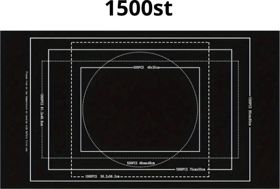 Nivard Puzzelmat Portapuzzle Puzzelmap 500 Stukjes 1000 Stukjes 1500 Stukjes Puzzelkoffer Puzzelbord Opbergsysteem Zwart