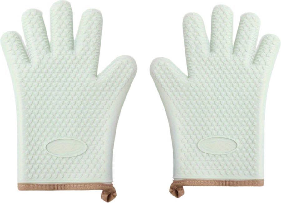 Nivard Siliconen Ovenhandschoenen Ovenwanten Barbecue Handschoenen Hittebestendig Groen