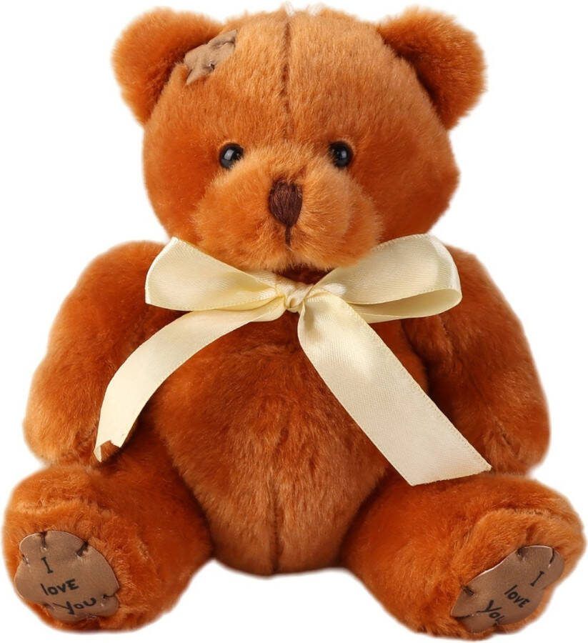Nivard Teddybeer Knuffelbeer I Love You Klein 12 Jaar En Ouder Schattige Knuffels 17cm Bruin