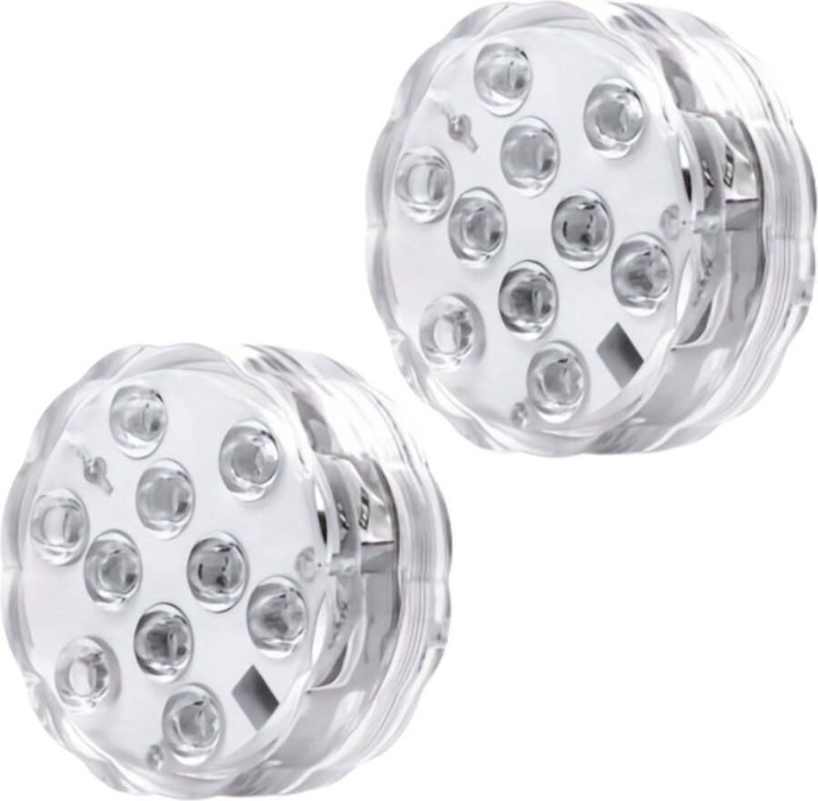 Nivard Zwembad Verlichting Onderwater Verlichting Drijvende Verlichting Zwembad Lamp LED Vijverlamp Jacuzzi Lamp Batterijen 2 Stuks