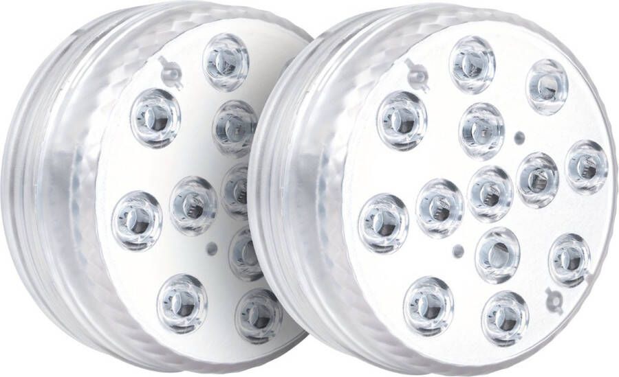Nivard Zwembad Verlichting Onderwater Verlichting Zwembad Lamp LED Vijverlamp Jacuzzi Lamp Batterijen 2 Stuks
