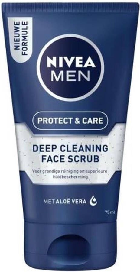 NIVEA 12x MEN Protect & Care Deep Cleaning Face Scrub 75ml