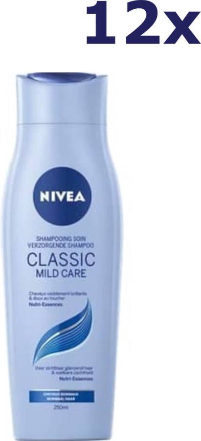 NIVEA 12x Shampoo Classic Mild Care 250 ml