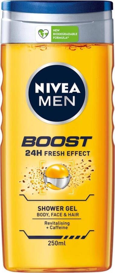 NIVEA 24x Men Boost Douchegel 250 ml