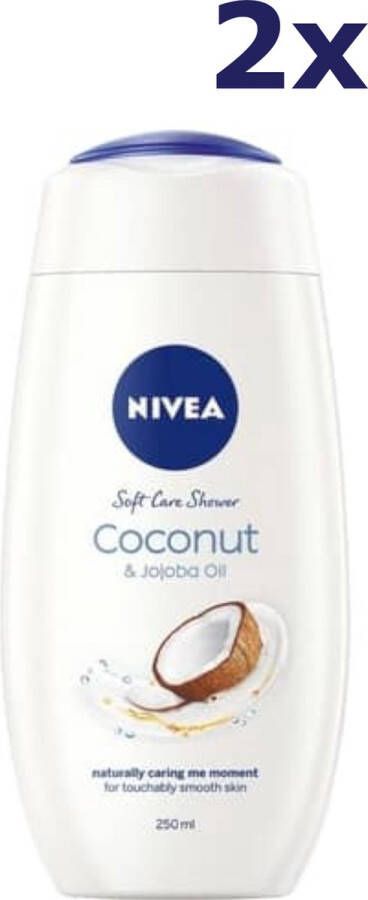 NIVEA 2x Douchegel Coconut & Jojoba Oil 250 ml