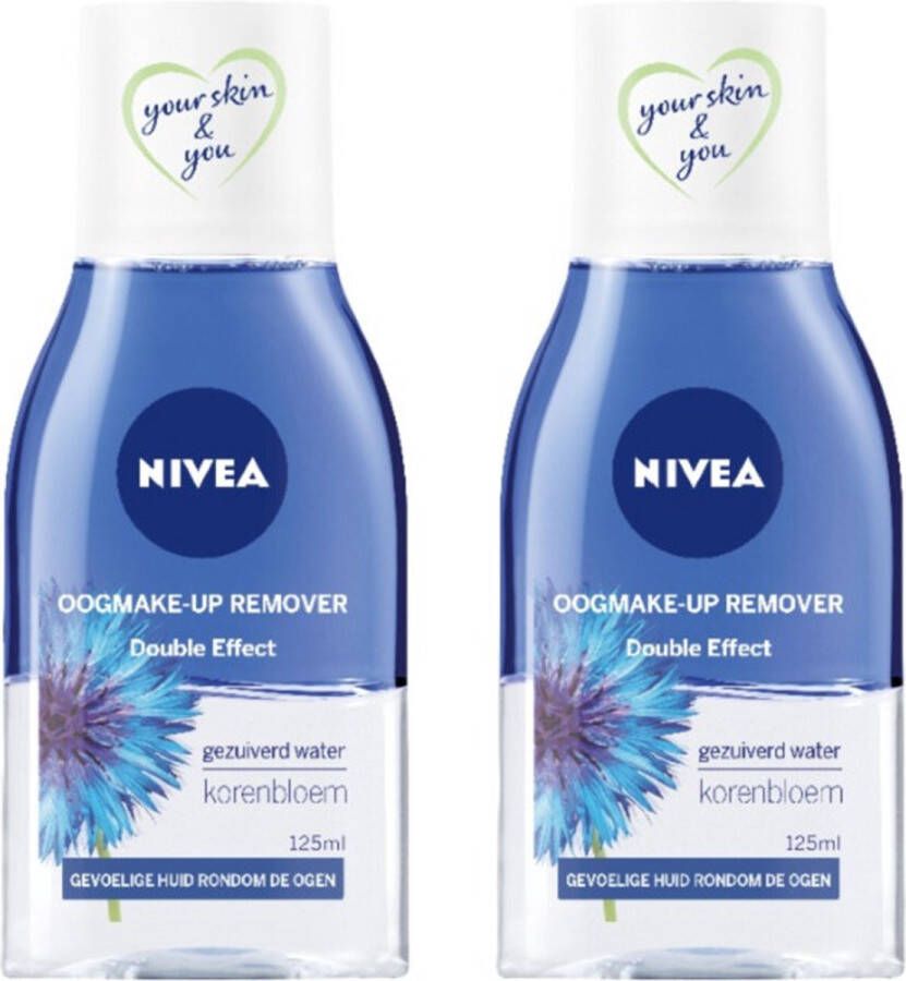 NIVEA 2x Oogmake-Up Remover Double Effect 125 ml