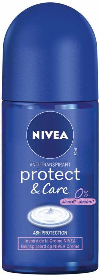 NIVEA 3x Deodorant Roller Protect en Care 50 ml