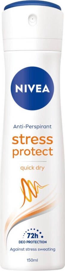 NIVEA Deodorant Spray Stress Protect 3x 150 ml Voordeelverpakking