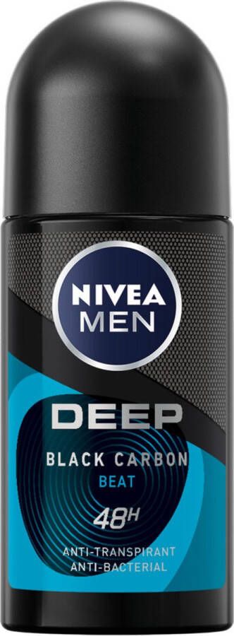 NIVEA 3x Men Deodorant Roller Deep Beat 50 ml