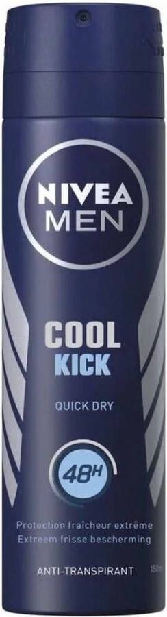 NIVEA 3x Men Deodorant Spray Cool Kick 150 ml