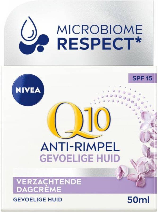 NIVEA 3x Q10 Dagcrème Anti-Rimpel Gevoelige Huid SPF 15 50 ml